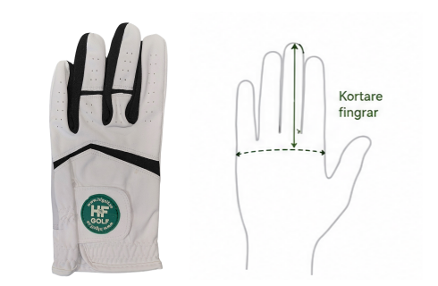 H&F Golfhandske Syntet Tapered Fit
